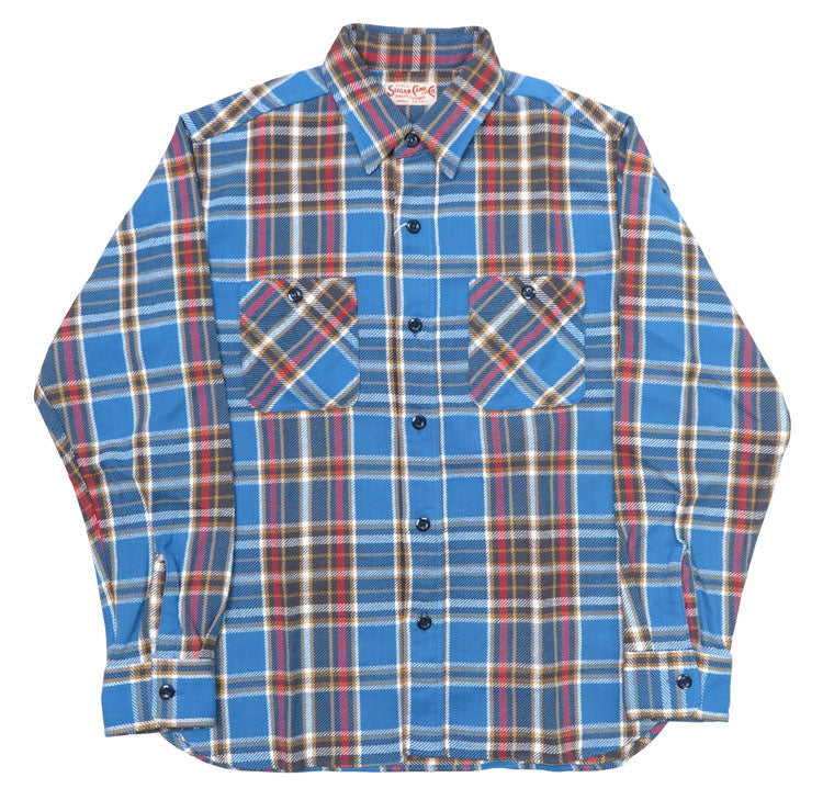 シュガーケーン SUGAR CANE 長袖 ワークシャツ ツイルチェック TWILL CHECK WORK SHIRT SC29363【2024-25年秋冬新作】