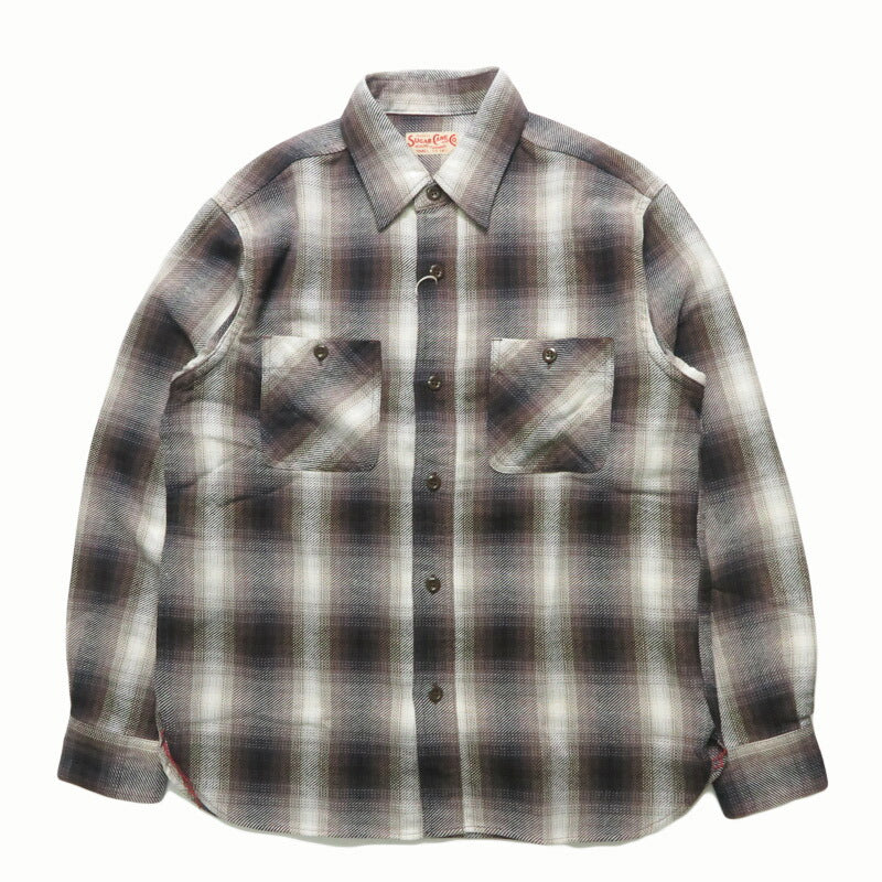 シュガーケーン SUGAR CANE 長袖 ツイルチェックワークシャツ  TWILL CHECK WORK SHIRT SC29561【2025年秋冬新作】