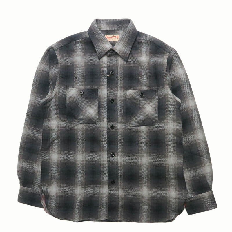 シュガーケーン SUGAR CANE 長袖 ツイルチェックワークシャツ  TWILL CHECK WORK SHIRT SC29561【2025年秋冬新作】