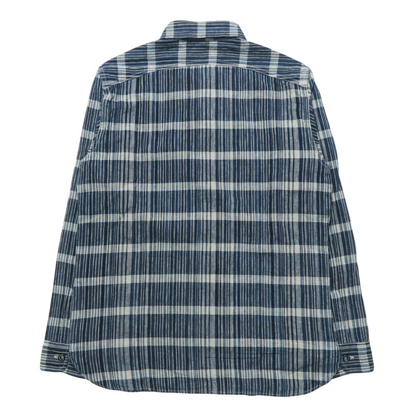 シュガーケーン SUGAR CANE インディゴチェックワークシャツ 長袖 FICTION ROMANCE 5oz. INDIGO CHECK WORK SHIRT SC29591 【2025年秋冬新作】