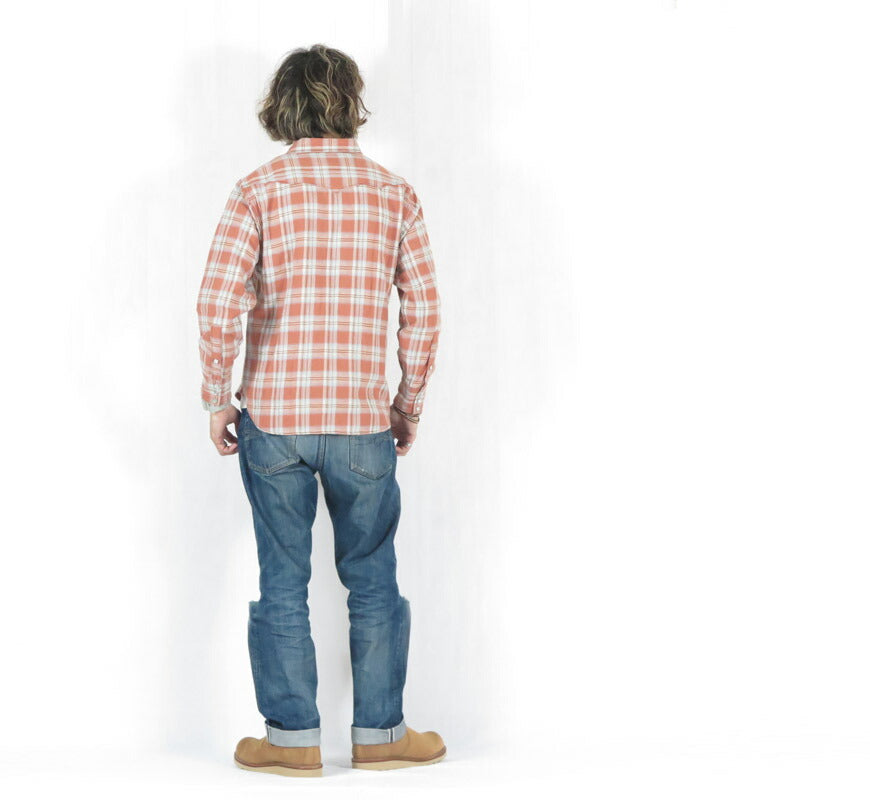 シュガーケーン SUGAR CANE ヘリンボーン チェック柄ウエスタンシャツ WASHER HERRINGBONE CHECK WESTERN SHIRT SC29687　【2026年春夏新作】