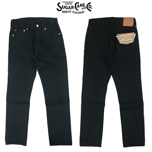 SUGARCANEシュガーケーンジーンズデニムジーパンパンツブラックタイプ3スリムストレートBLACKDENIMJEANSSC41470