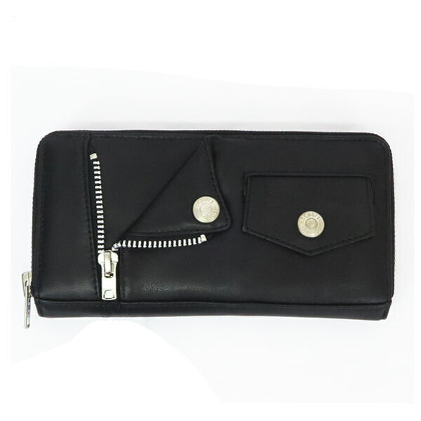 ショット Schott LEATHER RIDERS ZIP WALLET レザー ライダース ジップ ロング ウォレット 牛革 財布 SCH4970056【2025年春夏新作】