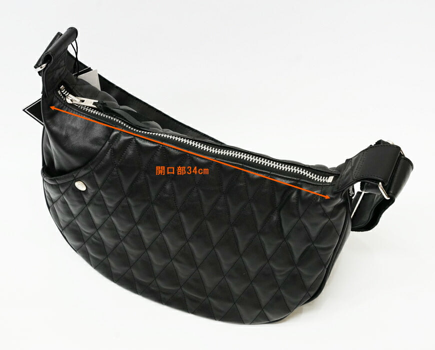 ショット Schott レザー キルティング パッテッド バナナ バッグ ショルダーバッグ メッセンジャーバッグ 牛革 3109022 【2026年春夏新作】