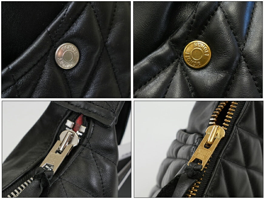 ショット Schott レザー キルティング パッテッド バナナ バッグ ショルダーバッグ メッセンジャーバッグ 牛革 3109022 【2026年春夏新作】