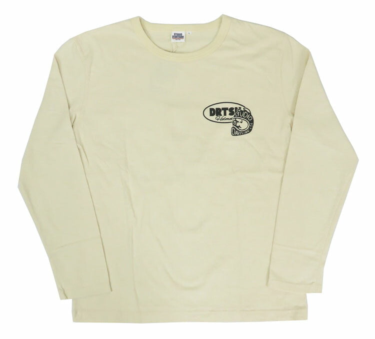 ダルチザン ステュディオ・ダ・ルチザン STUDIO D'ARTISAN 長袖 プリント Tシャツ "Need a Helmet" 8150B【2024-25年秋冬新作】
