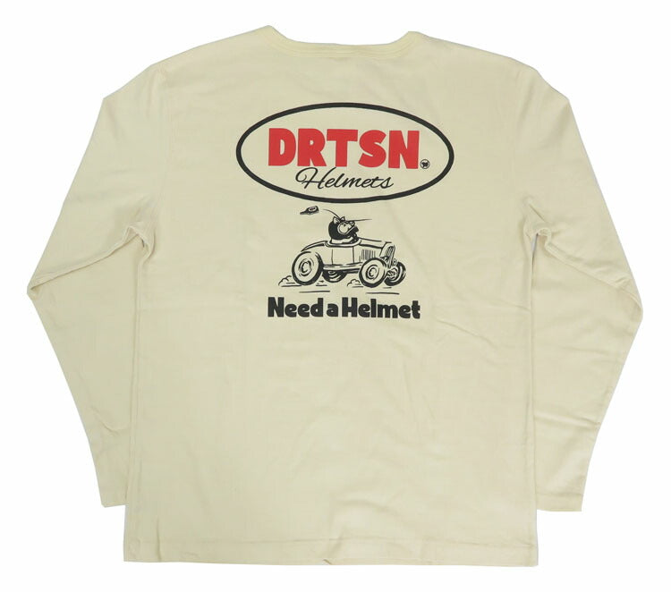ダルチザン ステュディオ・ダ・ルチザン STUDIO D'ARTISAN 長袖 プリント Tシャツ "Need a Helmet" 8150B【2024-25年秋冬新作】
