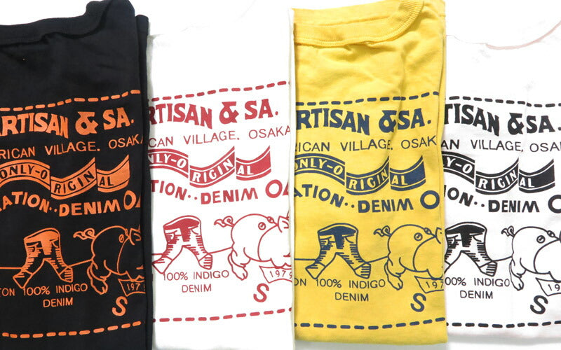 ダルチザン ステュディオ・ダ・ルチザン STUDIO D'ARTISAN 半袖 吊り編み プリント Tシャツ バックプリント