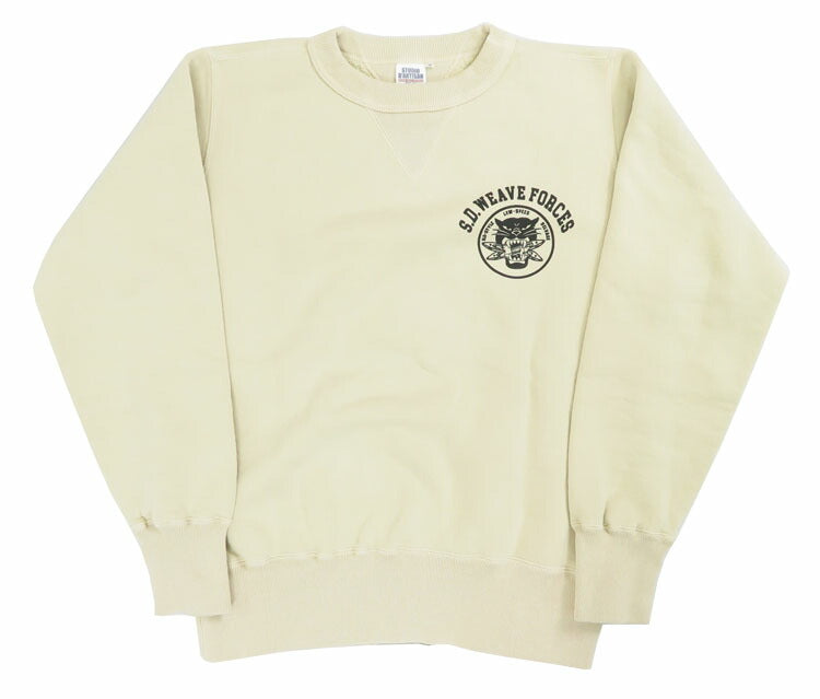 ダルチザン ステュディオ・ダ・ルチザン STUDIO D'ARTISAN クルーネック プリント スウェット "S.D.WEAVE FORCES" 8156A【2024-25年秋冬新作】