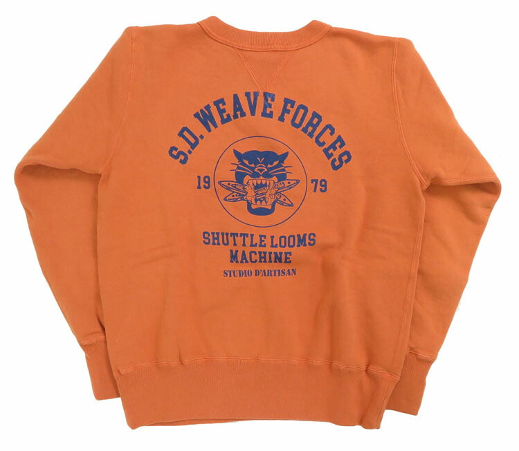 ダルチザン ステュディオ・ダ・ルチザン STUDIO D'ARTISAN クルーネック プリント スウェット "S.D.WEAVE FORCES" 8156A【2024-25年秋冬新作】