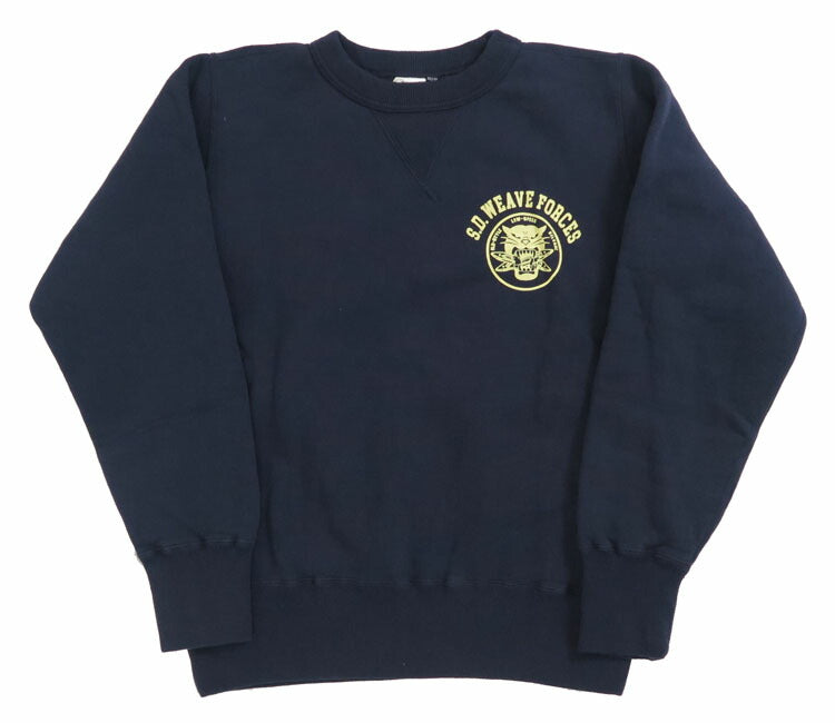 ダルチザン ステュディオ・ダ・ルチザン STUDIO D'ARTISAN クルーネック プリント スウェット "S.D.WEAVE FORCES" 8156A【2024-25年秋冬新作】