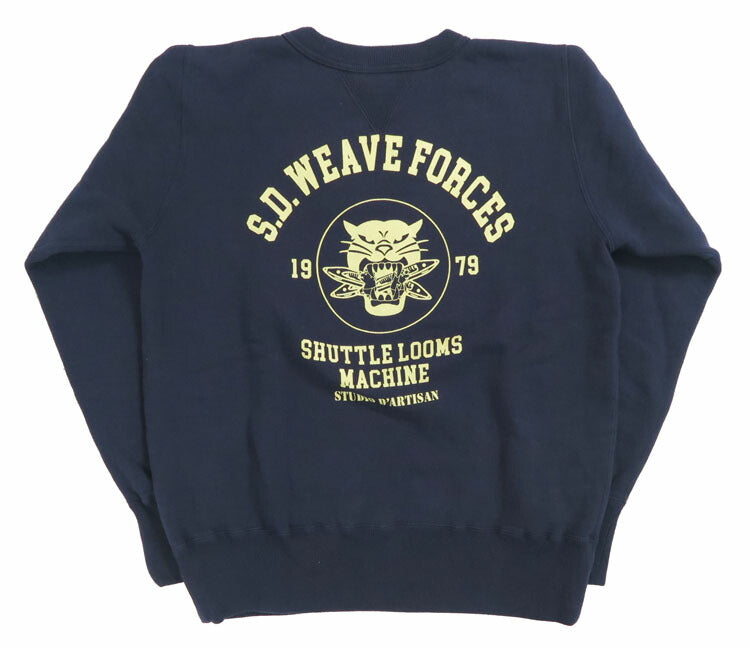 ダルチザン ステュディオ・ダ・ルチザン STUDIO D'ARTISAN クルーネック プリント スウェット "S.D.WEAVE FORCES" 8156A【2024-25年秋冬新作】