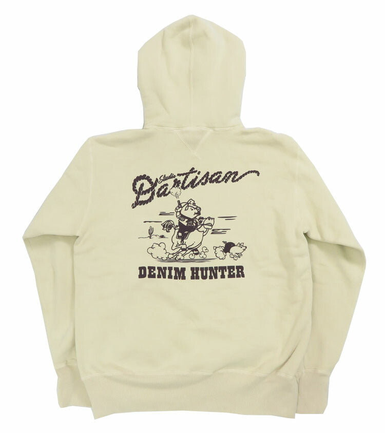 ダルチザン ステュディオ・ダ・ルチザン STUDIO D'ARTISAN 長袖 プリント パーカー "DENIM HUNTER" 8157A【2024-25年秋冬新作】