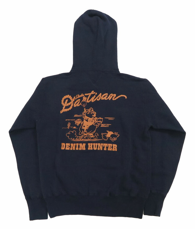ダルチザン ステュディオ・ダ・ルチザン STUDIO D'ARTISAN 長袖 プリント パーカー "DENIM HUNTER" 8157A【2024-25年秋冬新作】
