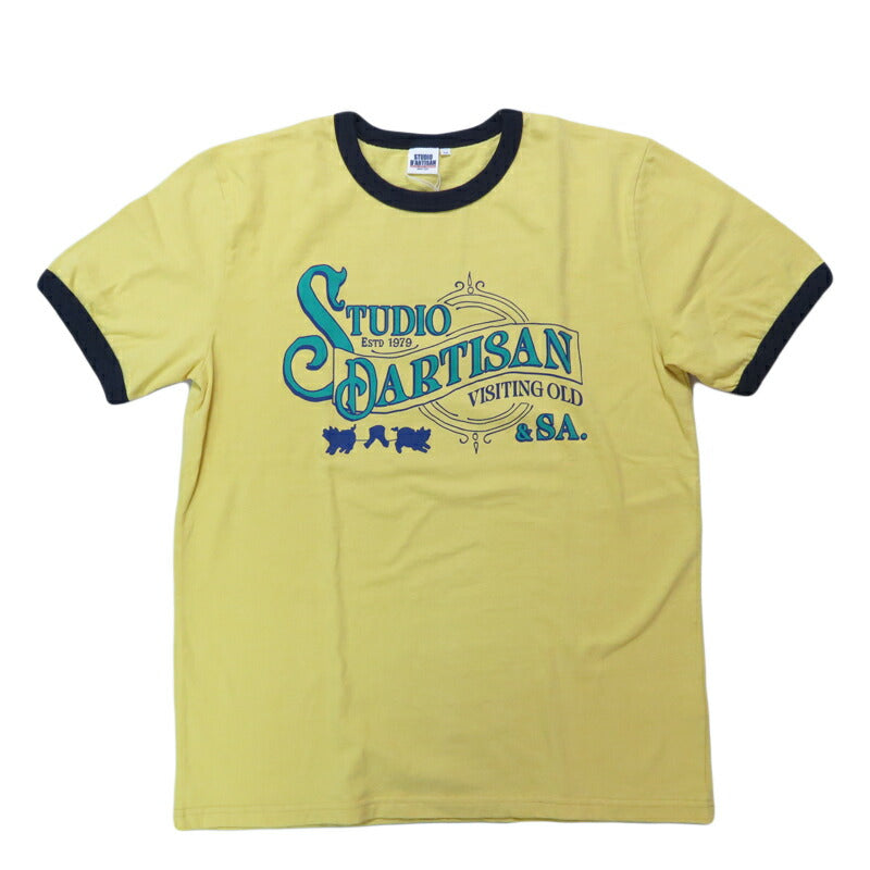 ダルチザン ステュディオ・ダ・ルチザン STUDIO D'ARTISAN 半袖  Tシャツ “リンガープリントTシャツ” 8177【2025年春夏新作】