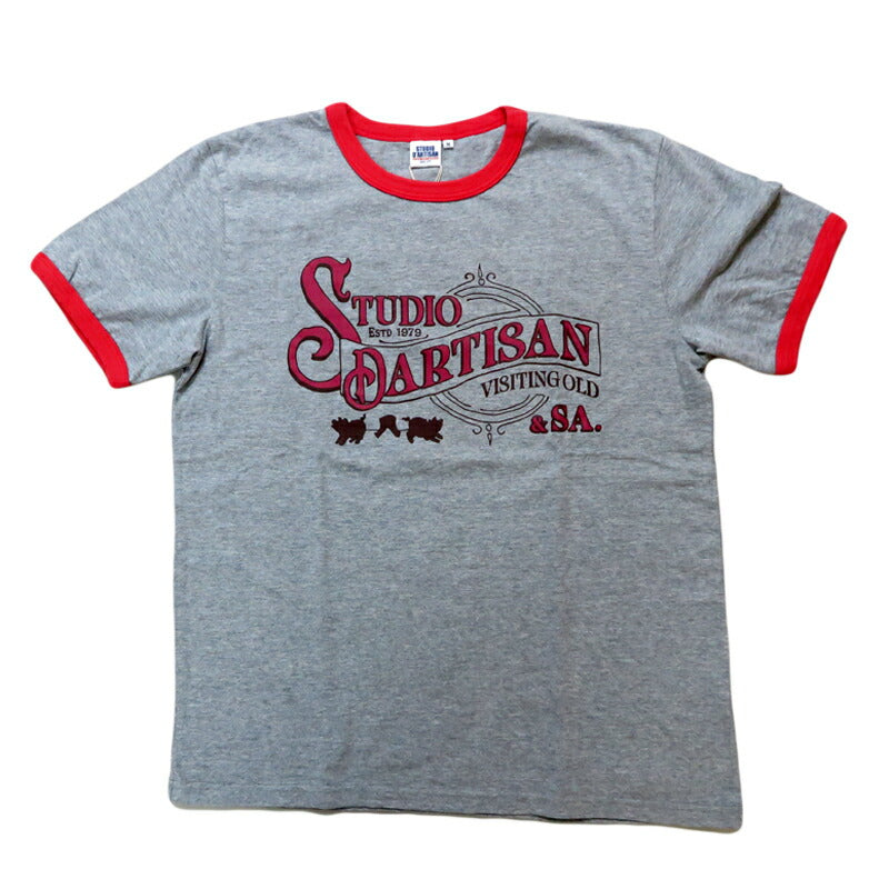 ダルチザン ステュディオ・ダ・ルチザン STUDIO D'ARTISAN 半袖  Tシャツ “リンガープリントTシャツ” 8177【2025年春夏新作】