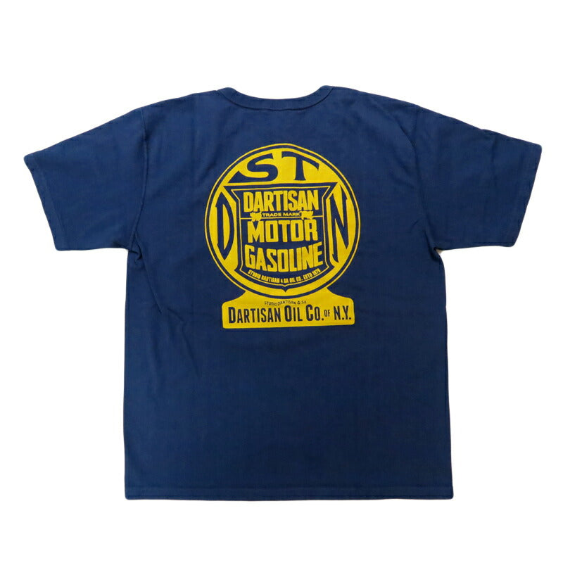 ダルチザン ステュディオ・ダ・ルチザン STUDIO D'ARTISAN 半袖 吊り編み プリント Tシャツ バックプリント