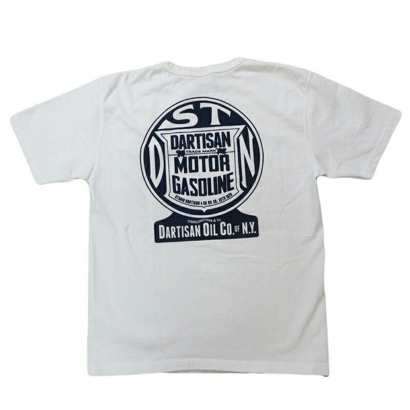 ダルチザン ステュディオ・ダ・ルチザン STUDIO D'ARTISAN 半袖 吊り編み プリント Tシャツ バックプリント
