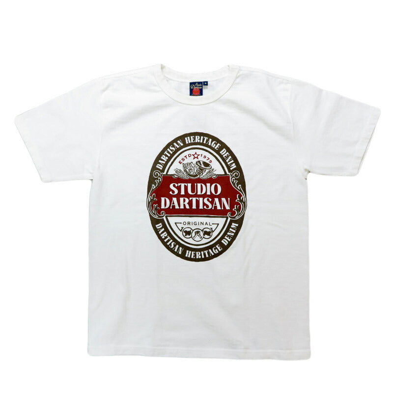 ダルチザン ステュディオ・ダ・ルチザン STUDIO D'ARTISAN 半袖 吊り編み プリント Tシャツ 8179B 【2025年春夏新作】
