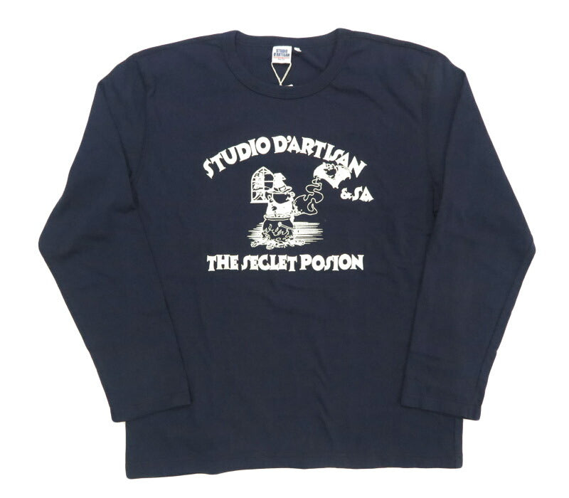 ダルチザン ステュディオ・ダ・ルチザン STUDIO D'ARTISAN 長袖 プリント Tシャツ "THE SECLET POSION" 8195B【2025年秋冬新作】