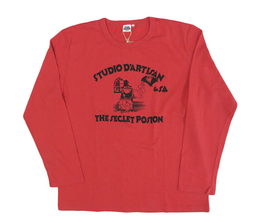 ダルチザン ステュディオ・ダ・ルチザン STUDIO D'ARTISAN 長袖 プリント Tシャツ "THE SECLET POSION" 8195B【2025年秋冬新作】
