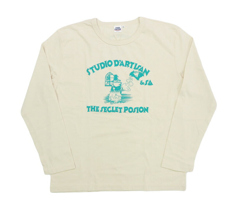 ダルチザン ステュディオ・ダ・ルチザン STUDIO D'ARTISAN 長袖 プリント Tシャツ "THE SECLET POSION" 8195B【2025年秋冬新作】