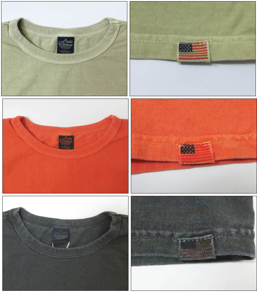 ダルチザン ステュディオ・ダ・ルチザン STUDIO D'ARTISAN ピグメントプリントTシャツ USAコットン 8207A【2026年春夏新作】