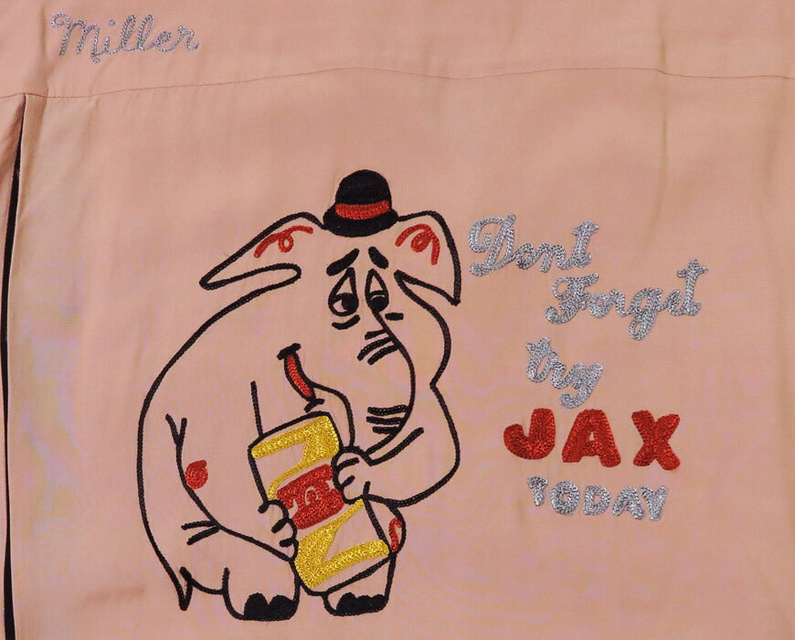 Style Eyes スタイルアイズ 半袖 ボウリングシャツ JAX BEER ボーリング オープンカラー 刺繍 レーヨン SE39458 【2025年春夏新作】