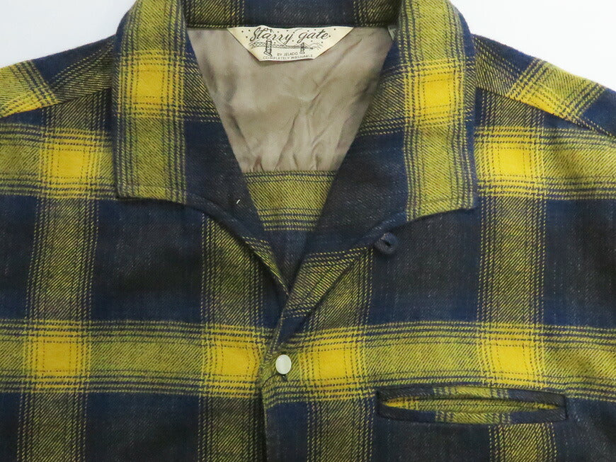 JELADO ジェラード 長袖 フランネル オープンカラー シャツ Vincent SG13102 【2025年秋冬新作】