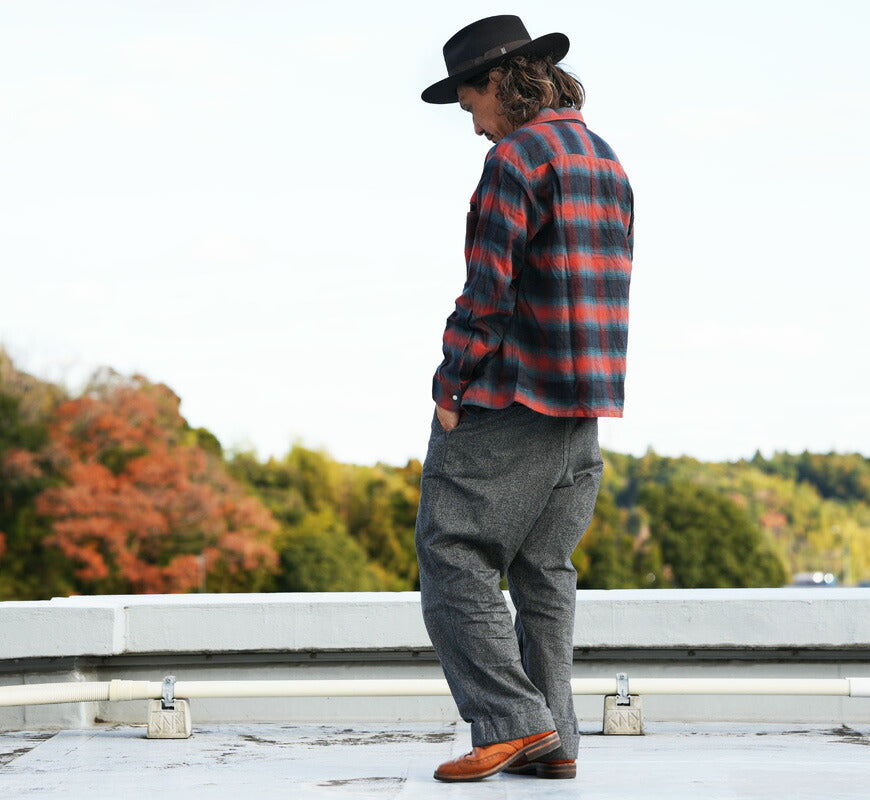 JELADO ジェラード 長袖 フランネル オープンカラー シャツ Vincent SG13102 【2025年秋冬新作】