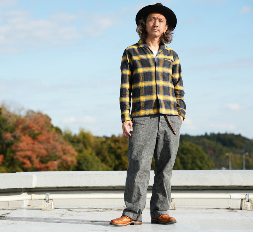 JELADO ジェラード 長袖 フランネル オープンカラー シャツ Vincent SG13102 【2025年秋冬新作】