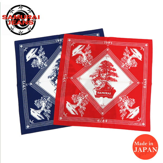 サムライジーンズ SAMURAI JEANS バンダナ 盆栽 五葉松 BANDANA  SJ-BANDANA-01【2025年春夏新作】