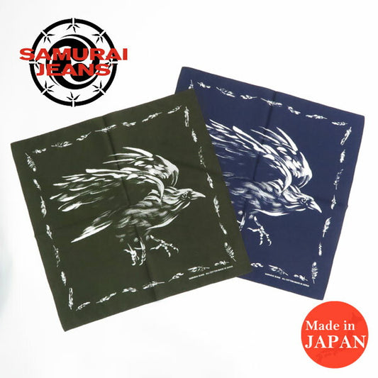 サムライジーンズ SAMURAI JEANS バンダナ 八咫烏柄 BANDANA  SJ-BANDANA-02【2025年春夏新作】