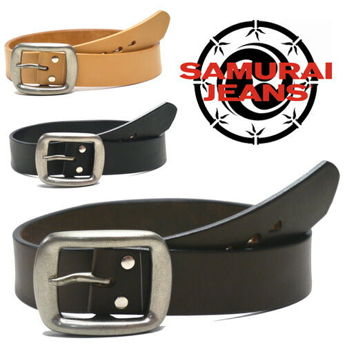 サムライジーンズSAMURAIJEANSU.Sレザーベルト5ミリ厚真鍮バックル