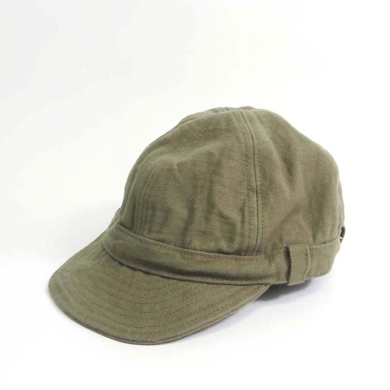 サムライジーンズ SAMURAI JEANS 15oz バックサテン ワークキャップ オリーブ SJ201WC-52BP