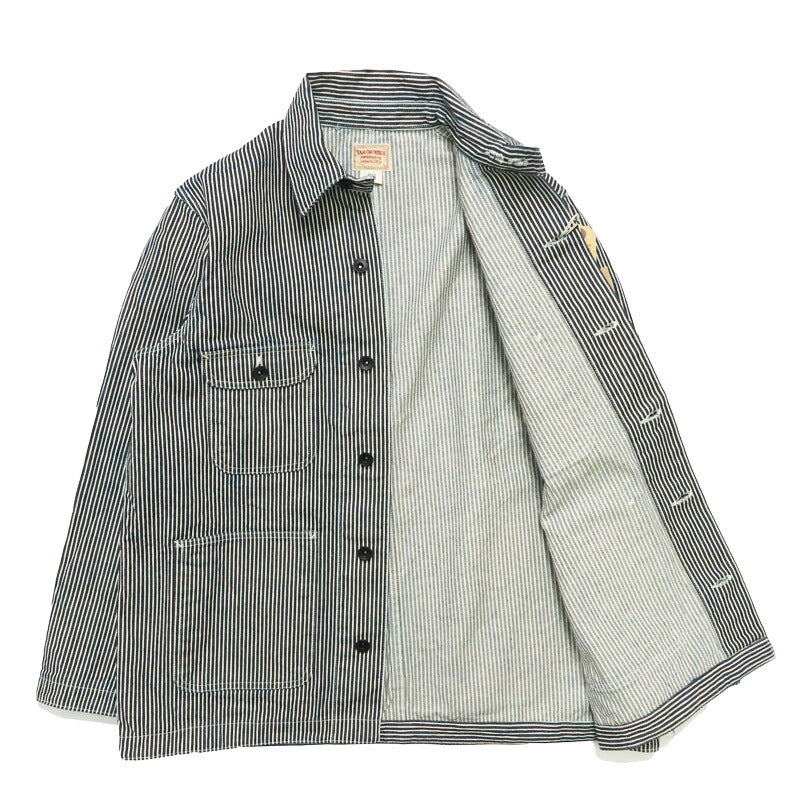 SUN SURF サンサーフ SAILOR MOKU PRODUCTS 12.5oz. HICKORY STRIPE WORK JACKET  ワークジャケット カバーオール SM15903 【2026年春夏新作】