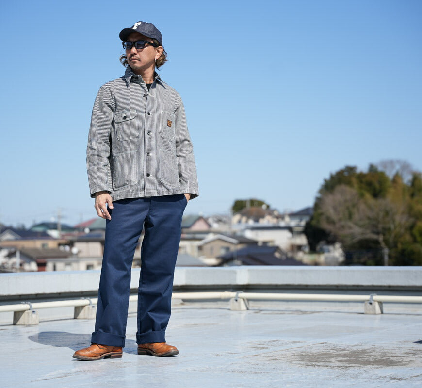 SUN SURF サンサーフ SAILOR MOKU PRODUCTS 12.5oz. HICKORY STRIPE WORK JACKET  ワークジャケット カバーオール SM15903 【2026年春夏新作】