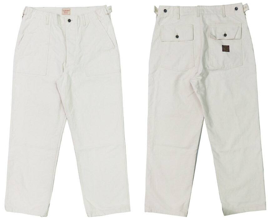 SUN SURF サンサーフ SAILOR MOKU PRODUCTS 10oz. コットンダック ホワイト ワークパンツ SM42524 【2025年春夏新作】