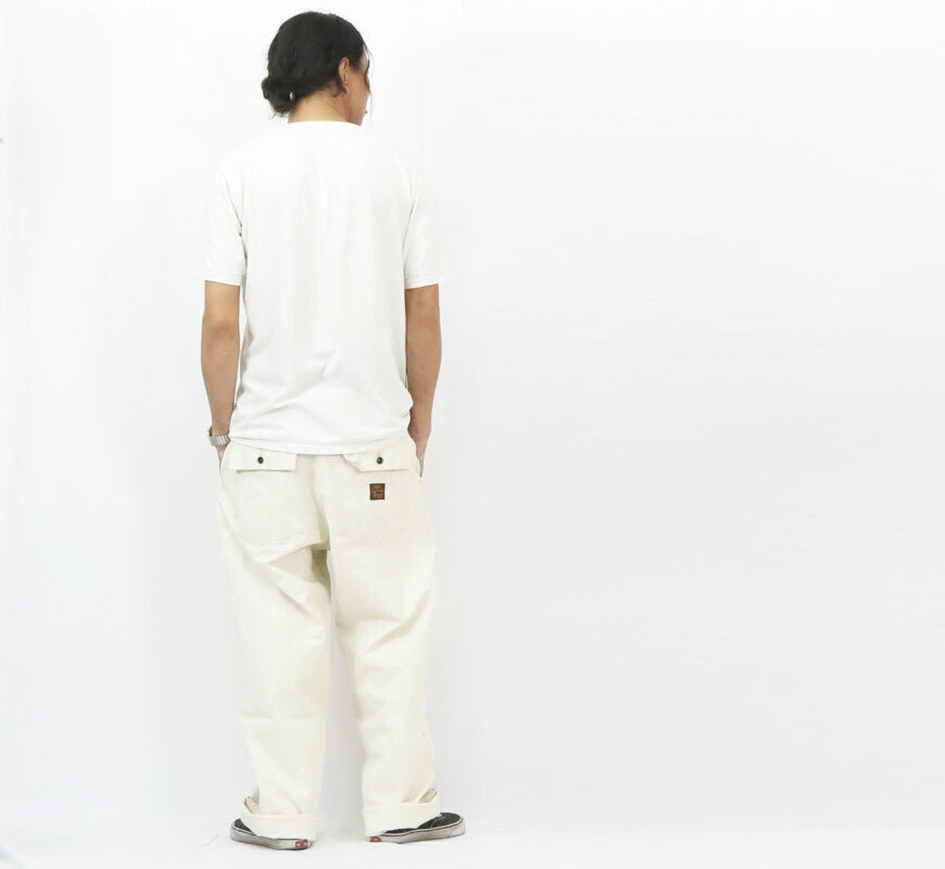 SUN SURF サンサーフ SAILOR MOKU PRODUCTS 10oz. コットンダック ホワイト ワークパンツ SM42524 【2025年春夏新作】
