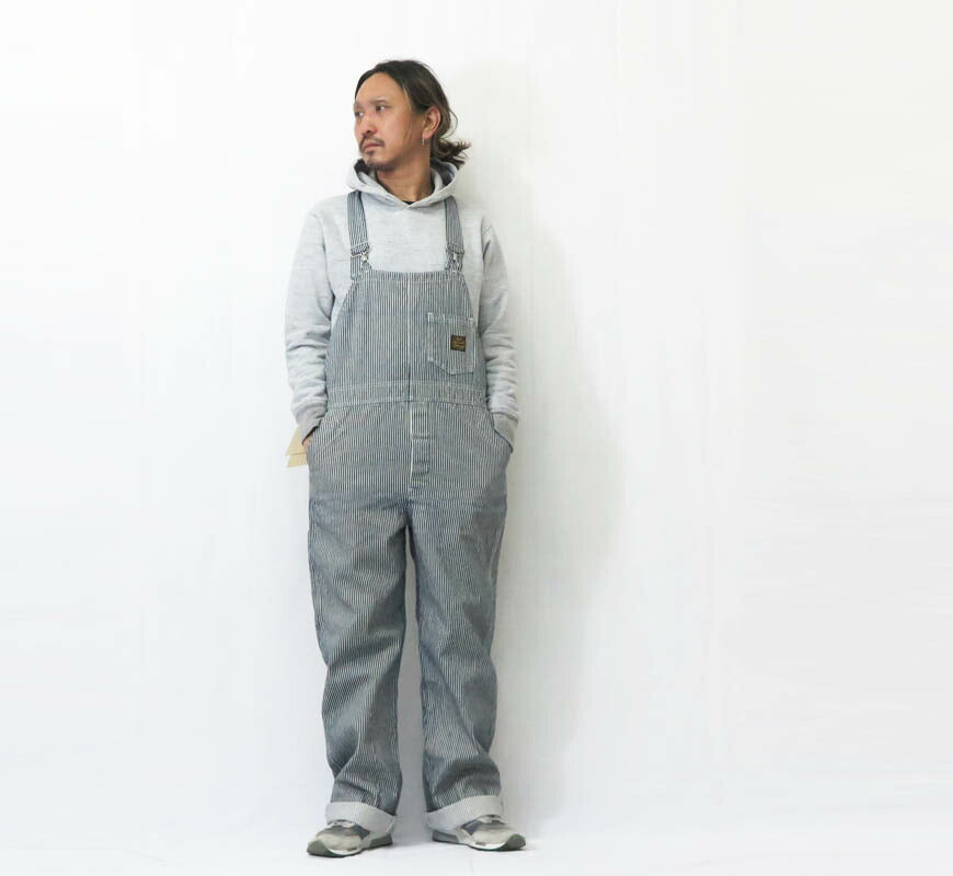 SUN SURF サンサーフ SAILOR MOKU PRODUCTS 12.5oz UNION SUPPLY AHINA DENIM PANTSヒッコリーストライプ オーバーオール SM42653 【2025年秋冬新作】