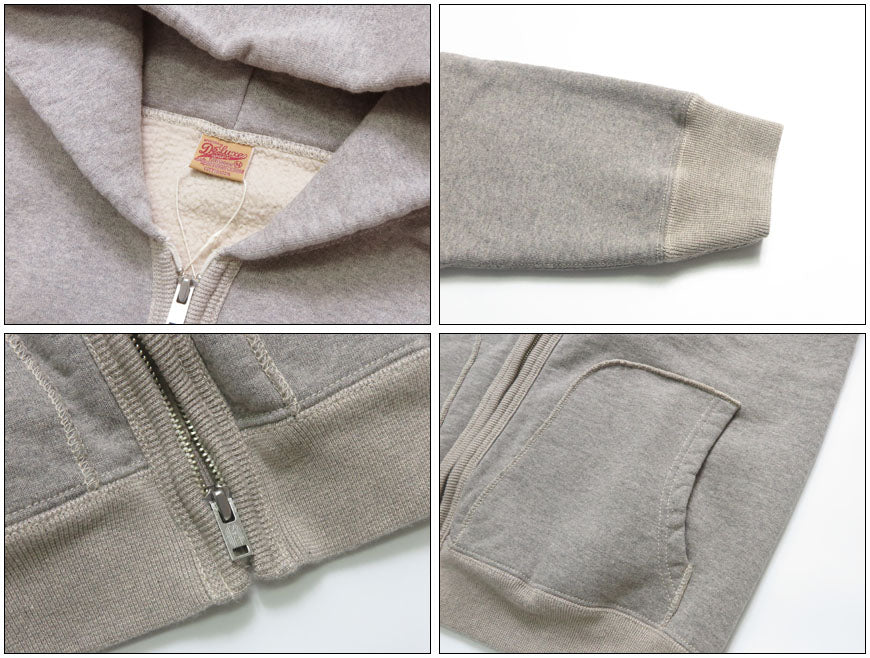 デラックスウェアDELUXEWAREフルジップスウェットパーカー無地ユニオンスペシャルSPZ-00【2025年秋冬新作】