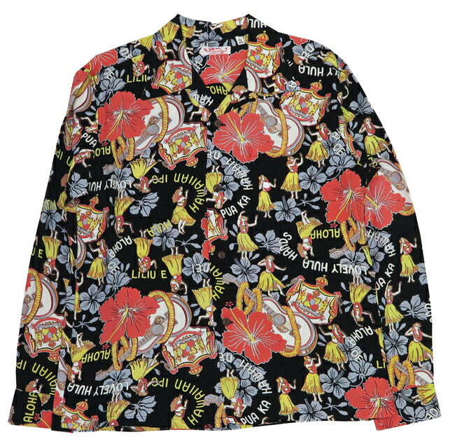 【美品】SUN SURF アロハシャツ　　　 LOVELY HULA HANDS LOVELY HULA HANDS” S/S RAYON HAWAIIAN SHIRT | SUN SURF