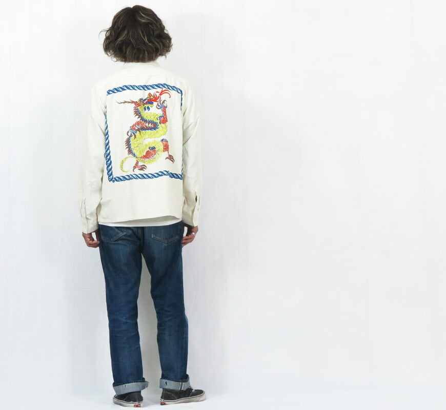 サンサーフSUNSURF長袖レーヨン羽二重ハワイアンシャツ「DRAGON」byARTVOGUESPECIALEDITIONスペシャルエディションアロハシャツSS29484【2025年春夏新作】