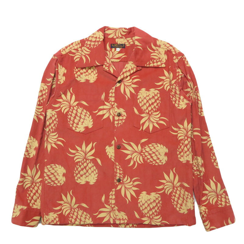 サンサーフ SUN SURF 長袖 "DUKE'S PINEAPPLE" コーデュロイオープンシャツ  アロハ SS29580 【2025年秋冬新作】