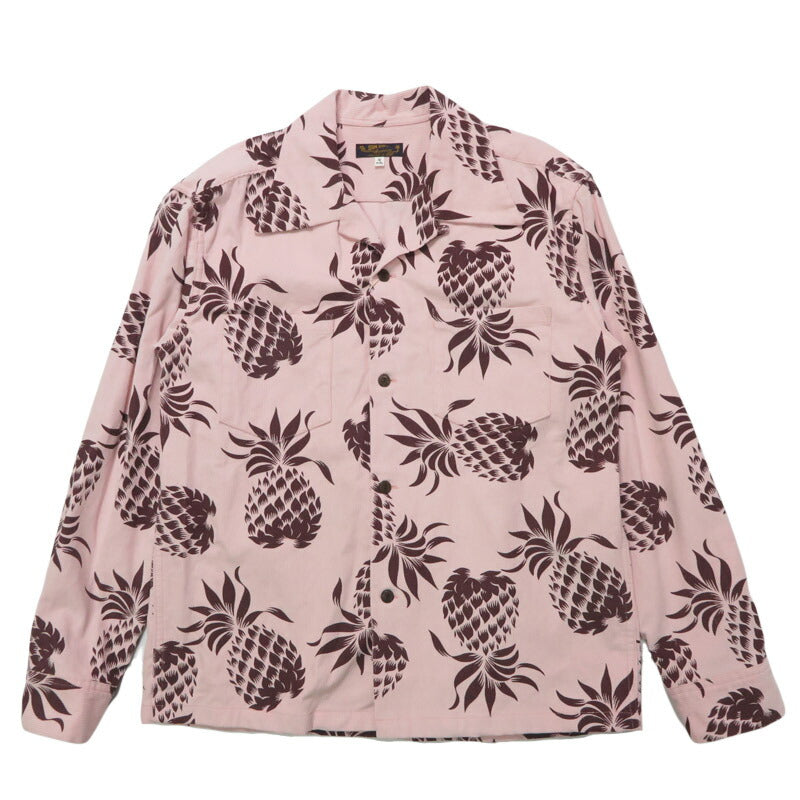 サンサーフ SUN SURF 長袖 "DUKE'S PINEAPPLE" コーデュロイオープンシャツ  アロハ SS29580 【2025年秋冬新作】