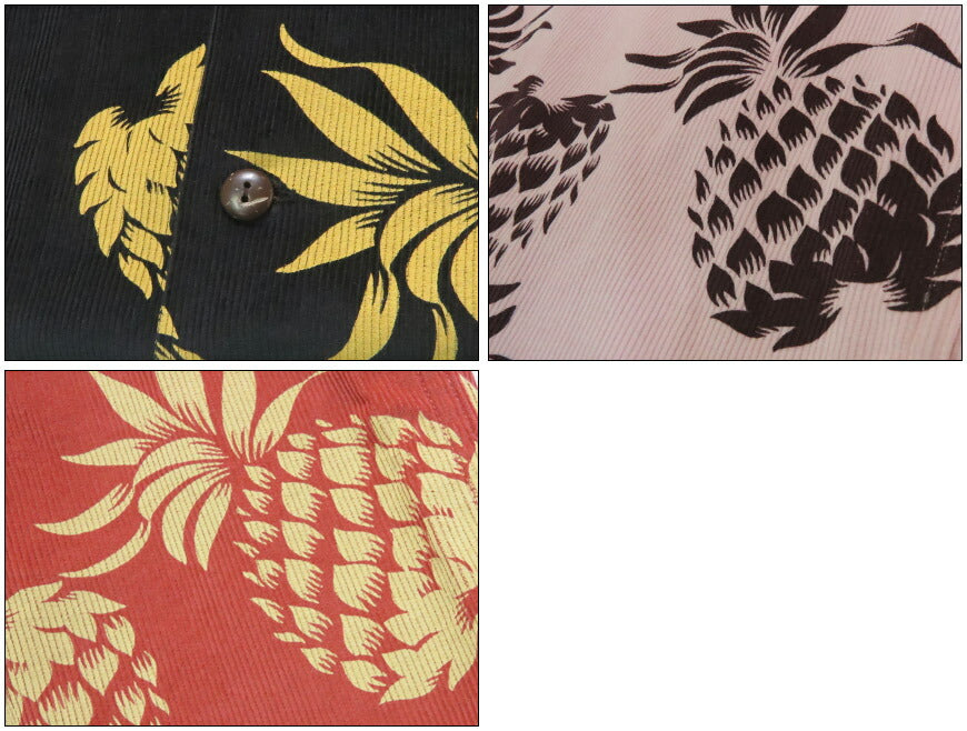 サンサーフ SUN SURF 長袖 "DUKE'S PINEAPPLE" コーデュロイオープンシャツ  アロハ SS29580 【2025年秋冬新作】