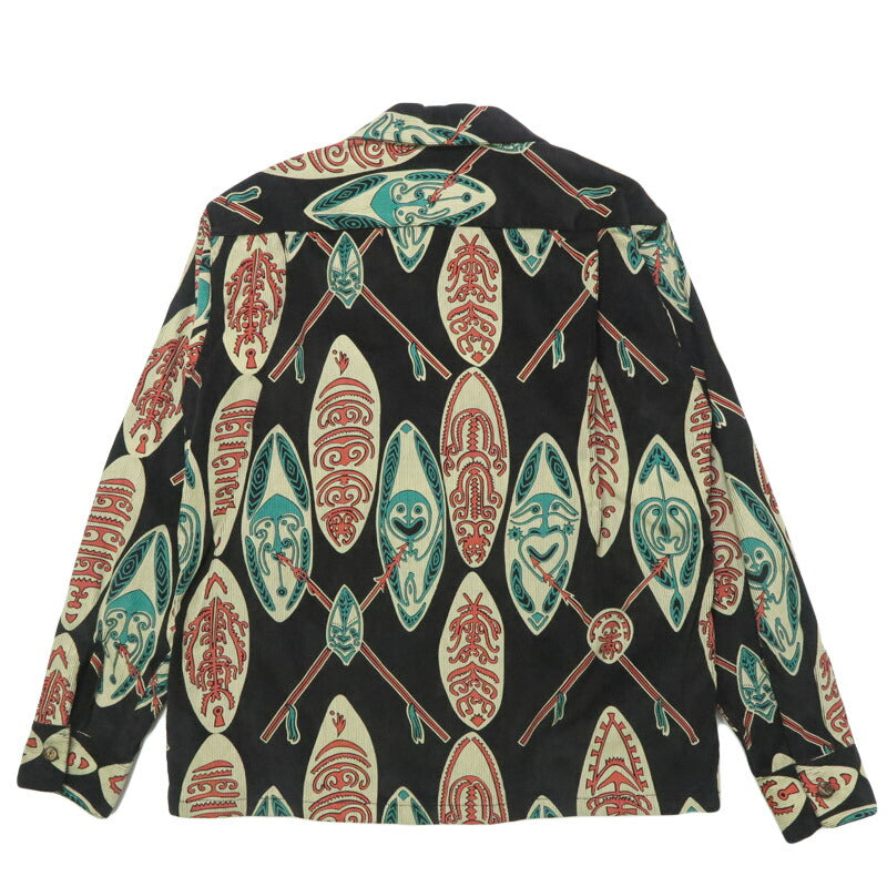 サンサーフ SUN SURF 長袖 "GOD'S SHIELD" コーデュロイオープンシャツ  アロハ SS29581 【2025年秋冬新作】