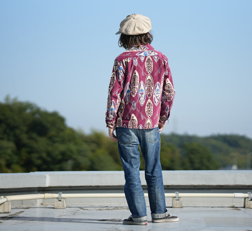 サンサーフ SUN SURF 長袖 "GOD'S SHIELD" コーデュロイオープンシャツ  アロハ SS29581 【2025年秋冬新作】