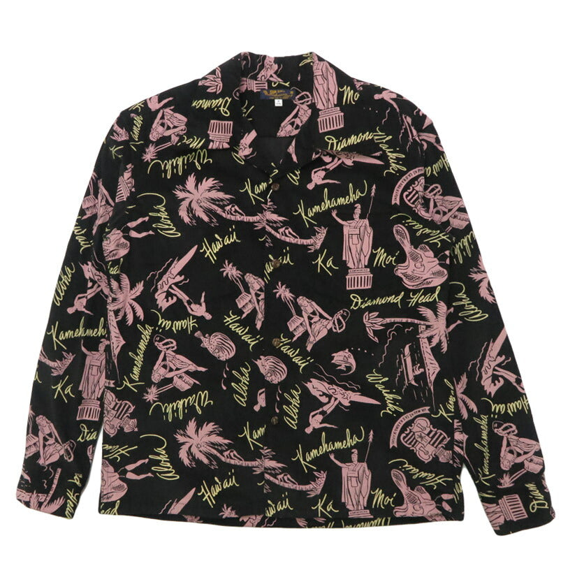 サンサーフ SUN SURF 長袖 "HISTORICAL EVIDENCE" コーデュロイオープンシャツ  アロハ SS29582 【2025年秋冬新作】