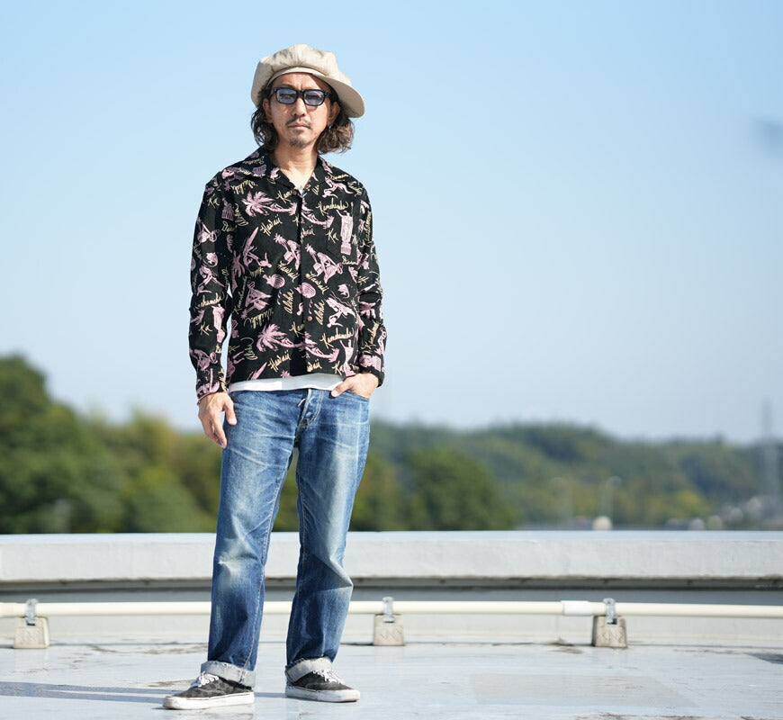 サンサーフ SUN SURF 長袖 "HISTORICAL EVIDENCE" コーデュロイオープンシャツ  アロハ SS29582 【2025年秋冬新作】